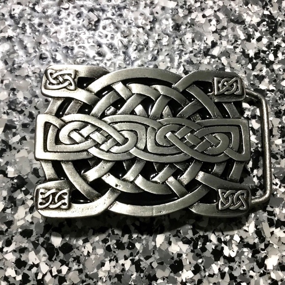 Celtic โฆ Vintage 90s Medieval Unisex Belt Buckle #449 - Picture 1 of 4